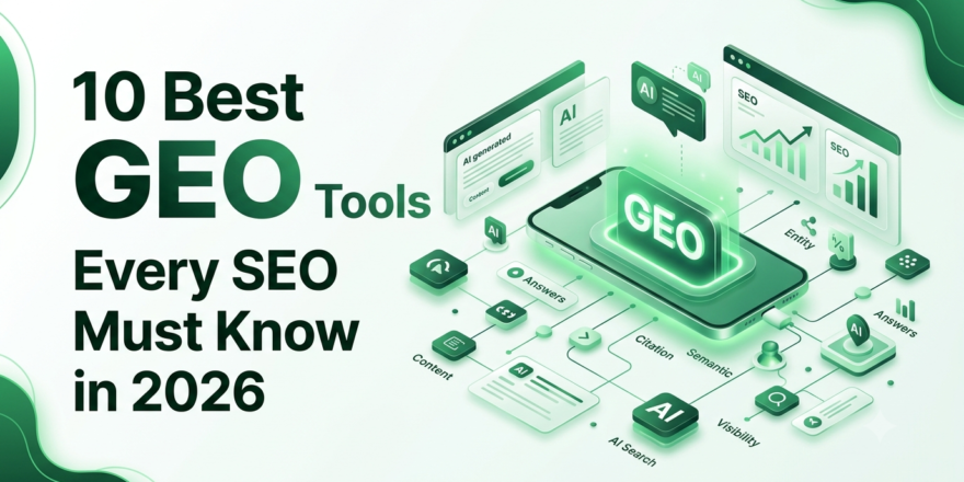 10 Best GEO Tools Every SEO Must Know in 2026