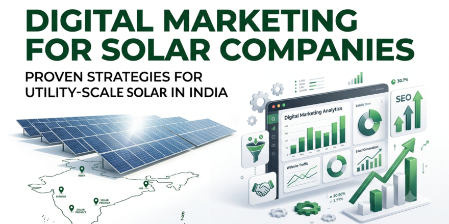 Proven Digital Marketing Strategies for Utility-Scale Solar Companies in India