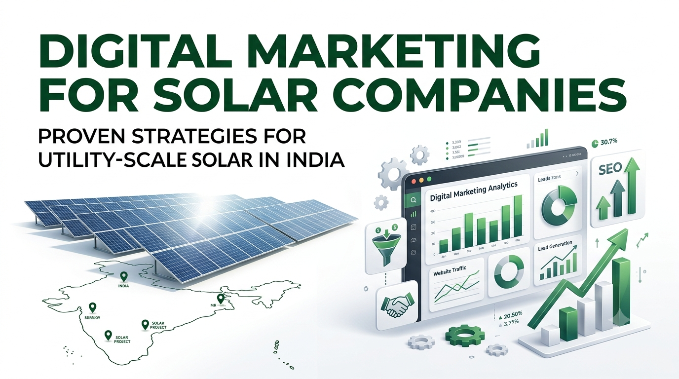 Proven Digital Marketing Strategies for Utility-Scale Solar Companies in India