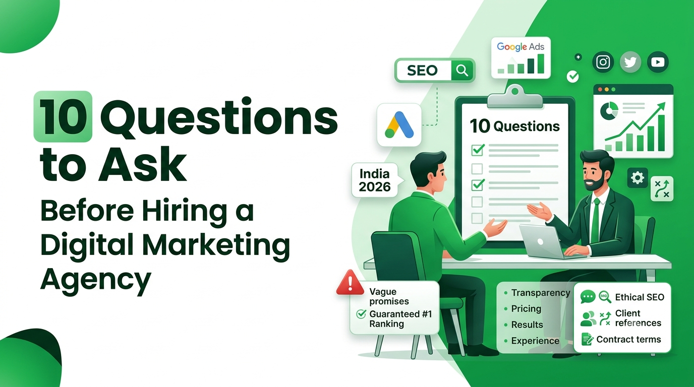 Questions to Ask Before Hiring a Digital Marketing Agency in India (2026 Guide)