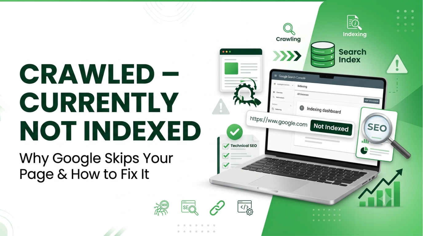 Crawled – Currently Not Indexed: Why Google Skips Your Page and How to Fix It